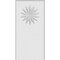 Ekena Millwork Standard Foster Flower Plinth Block With Rounded Edge, 4 1/2"W x 9"H x 1/2"P PBP045X090X050FOS11 - alternate 2
